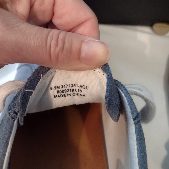 Frye Men's Blue Suede Sneakers - Picture 15 of 16